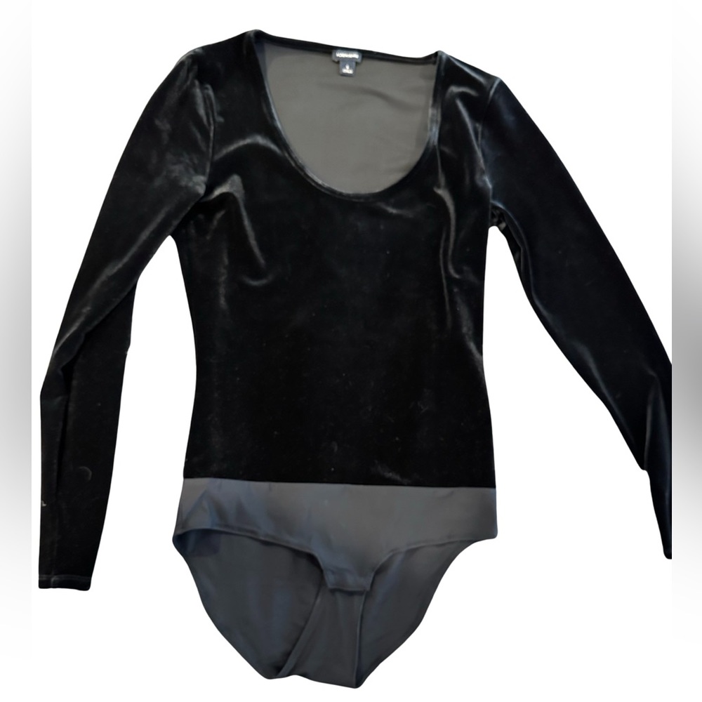 J.Crew Velvet Long Sleeve Body Suit sz Small